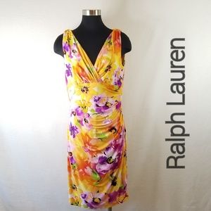 Ralph Lauren 14 Floral Sleeveless Dress 3177
